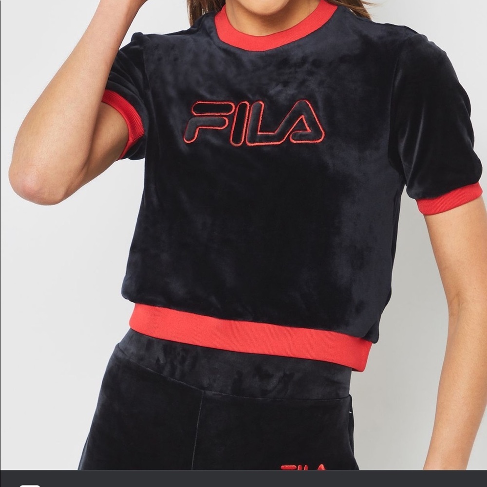 FILA women Oriana Persimmon Orange Sweatpants set.